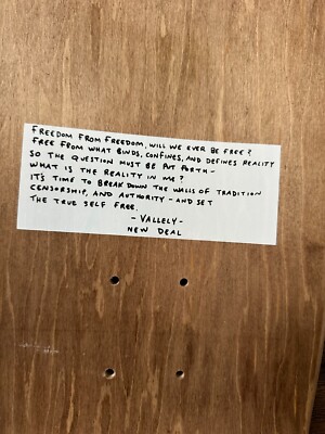 New Deal Mike Vallely Alien Old School 90's Reissue Skateboard