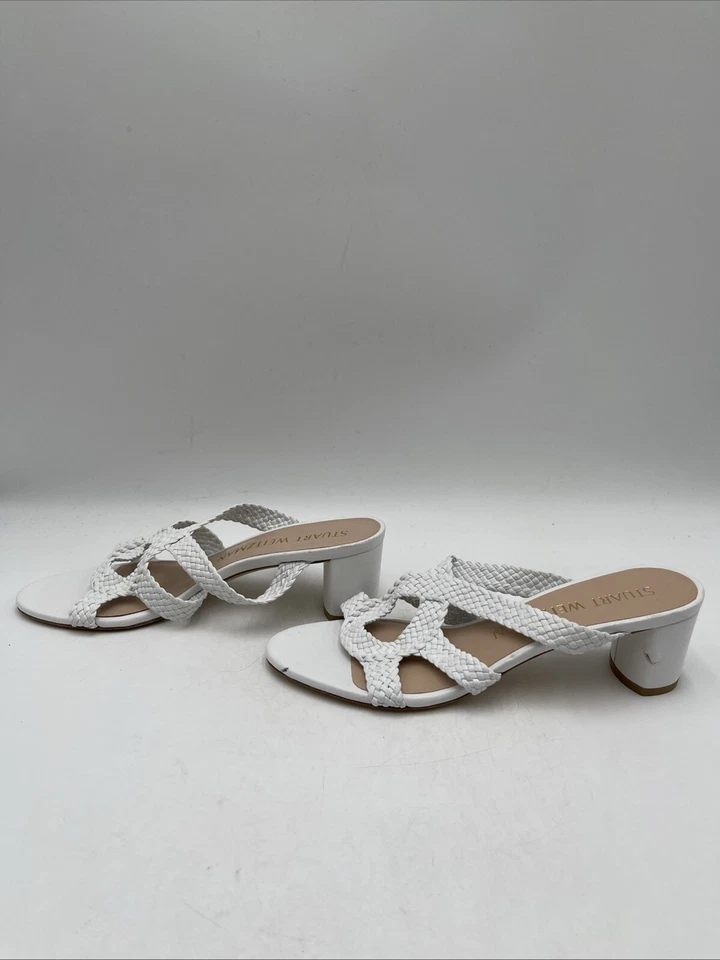 Women’s Stuart Weitzman Rosie 50 Sandal Sandals White Size 9 - Image 3 of 4