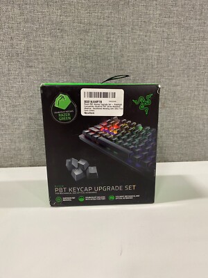 Razer Green PBT Keycap Upgrade Set for Mechanical Keyboards Doubleshot Keycaps