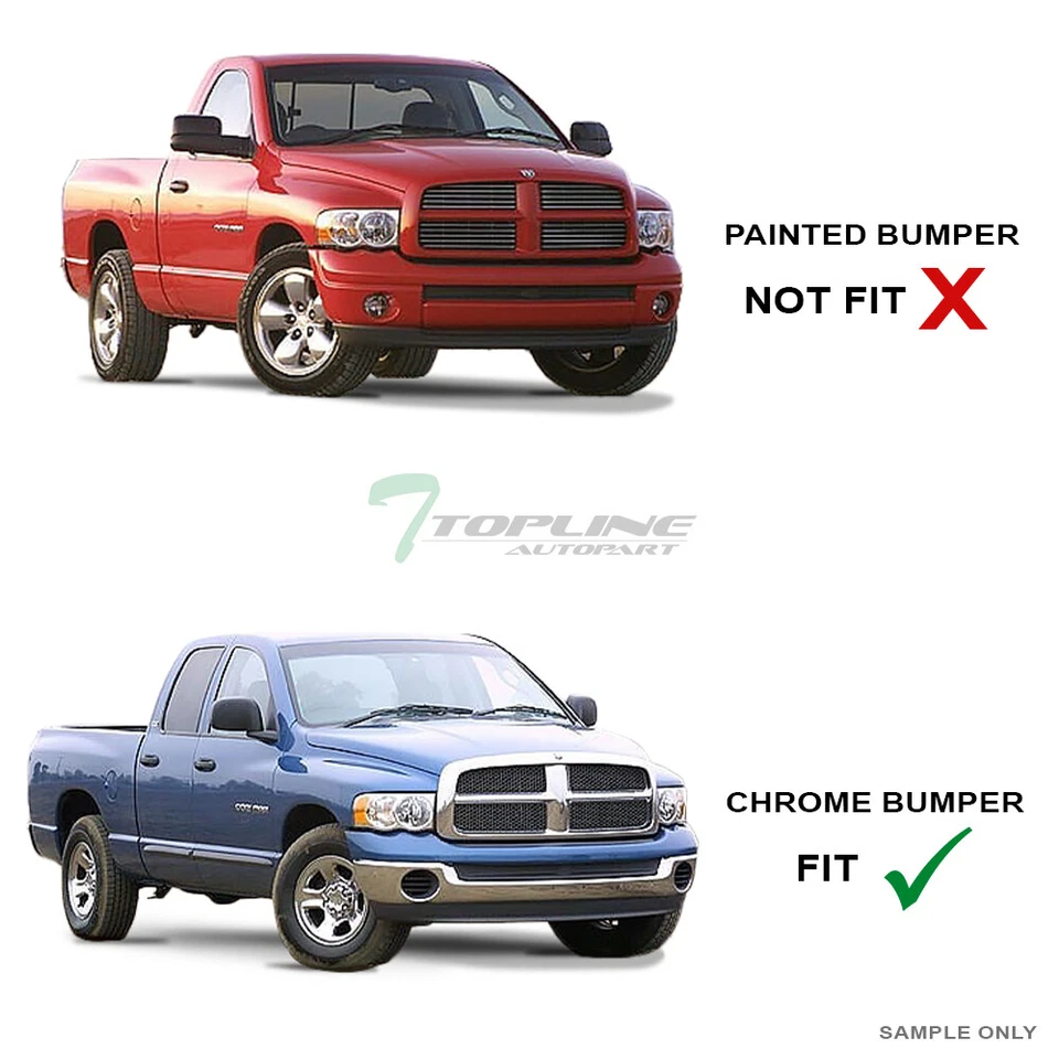 Topline For 2002-2009 Dodge Ram AVT Aluminum LED Bull Bar Guard - Textured Black Foto 2 de 4