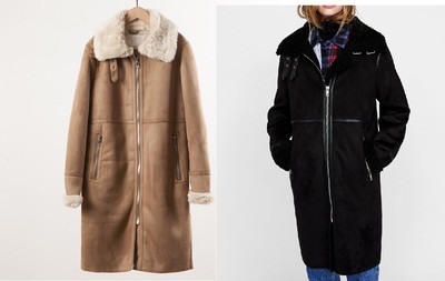 zara long suede jacket