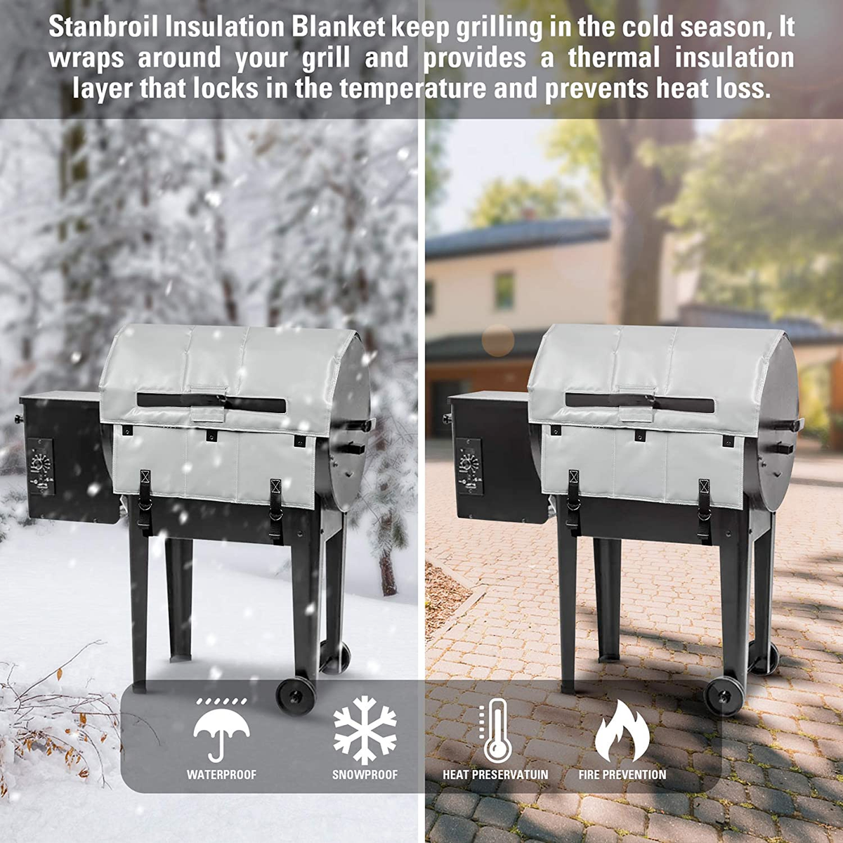 Traeger Grill Insulation Blanket Couverture Isolante Traeger – Pro