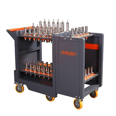 #ad C6 C8 BT40 50 Storage Tool Rack CNC Cart Large Capacity Stand $670.00