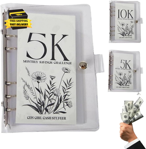 12-Month Envelopes Money Saving Challenge Binder,Savings Binder, Budget Binder w