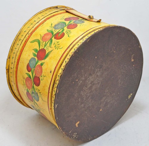 Vintage Iron Storage Tool Box Original Old Hand Crafted Floral Painted - Picture 9 of 9