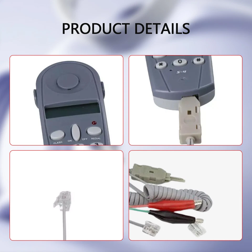 Серый телефон телефон приклад тестер кабель набор инструментов линия неисправности P7R2 - Изображение 4 из 4