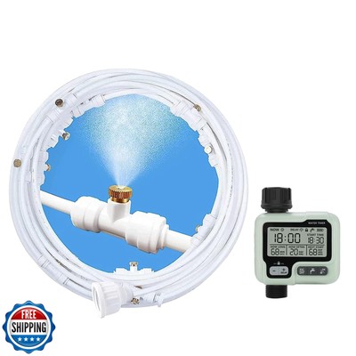 POCKET PANDA Misters for Outside Patio with Hose Timer,Misting System for Coo