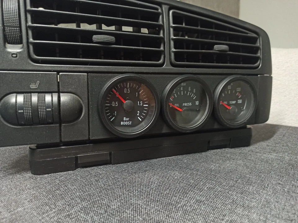 VW Golf 3 Mk3 gauge holder 52 mm additional instruments radio cover 3D printed - Image 2 of 4
