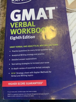 Kaplan Test Prep Ser.: Kaplan GMAT Verbal Workbook by Kaplan Test Prep (2015,...