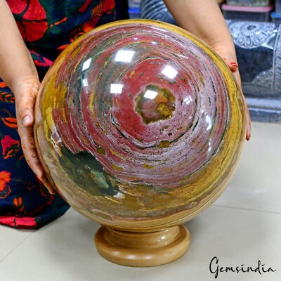 Huge Banded Agate Sphere Healing Metaphysical Spirit Chakra Aura Power Ball~40Kg