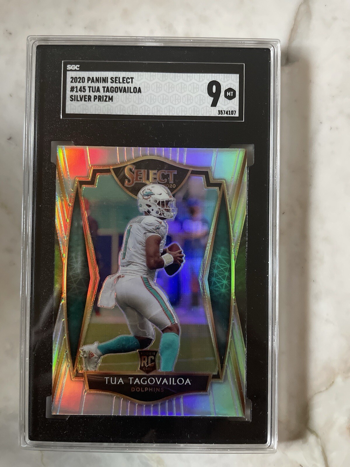 Tua Tagovailoa 2020 Panini Select Silver Rookie Prizm SGC 9 #145🔥📈Dolphins🔥