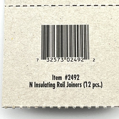 Atlas 2492 True Track Insulating Rail Joiners 12 pcs for N Gauge Track - Picture 3 of 3