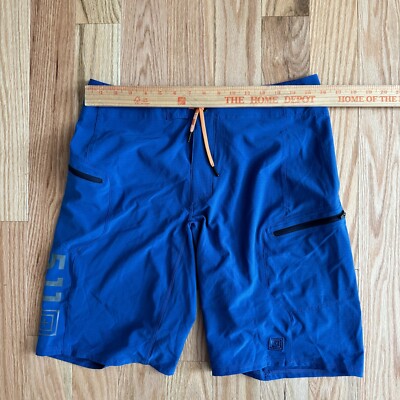 5.11 Tactical Board Shorts Blue Mens Size 30 Swim Trunks Orange
