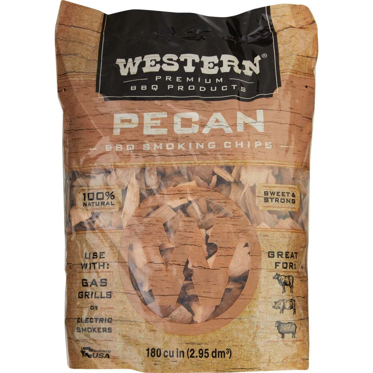 Pecan wood top chips for smoking