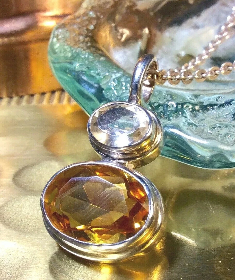Sterling silver 2024 gemstone pendant