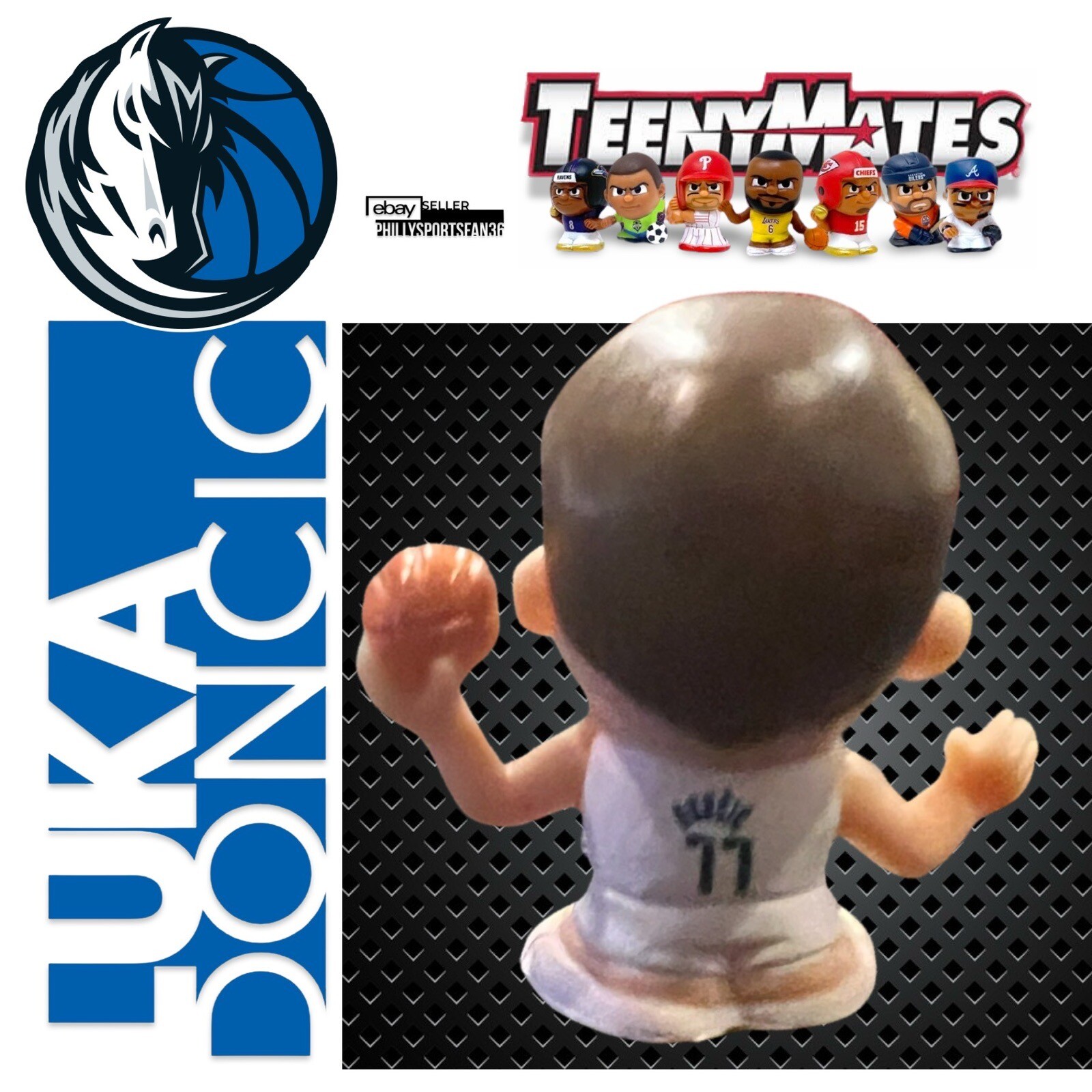 2023 NBA TeenyMates Series 8 Luka Doncic Dallas Mavericks 1 Inch Figure ...