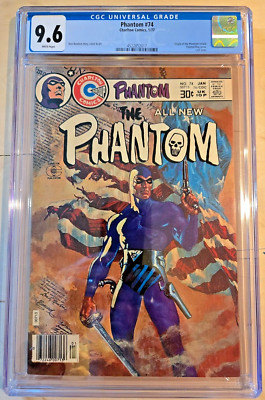 THE PHANTOM #74, Newton-s/c/a, Last Issue! Painted Flag Cover!! CGC NM+ 9.6!!