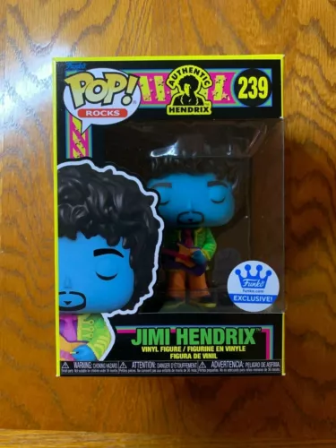 FUNKO POP! Authentic Hendrix #239: JIMI HENDRIX Funko Shop Exclusive Black Light