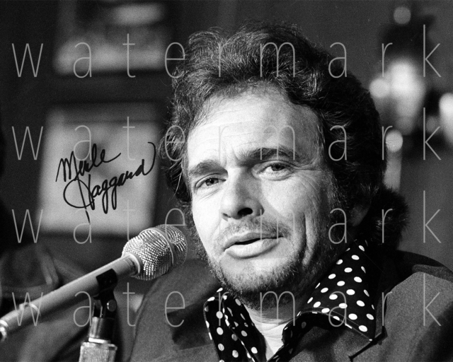 Merle Haggard signed 8X10 inch print photo poster picture autograph RP