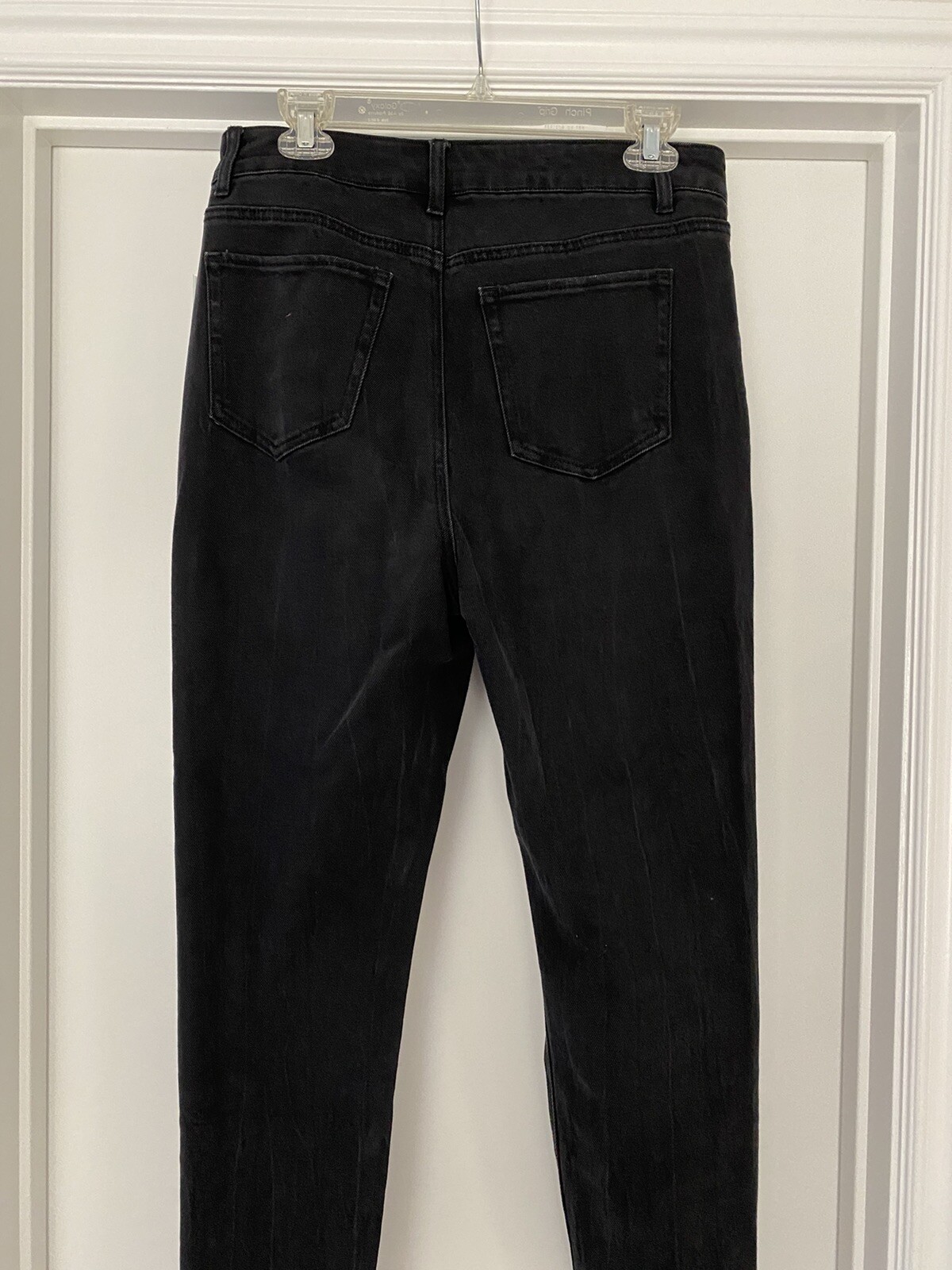 Tinseltown High Waisted Charcoal Ripped Jeans Size … Gem