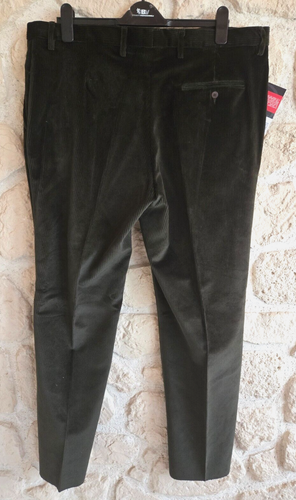 Pantalon droit en velours vert taille 52 fr LMA (vt) - Picture 4 of 5