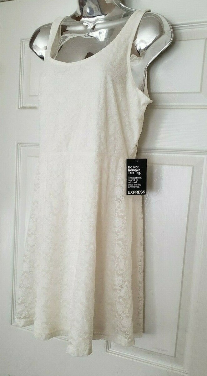 express ivory dress Express | Dresses | Express Ivory Puff Sleeve Satin Mini Dress Wedding Or  Bridal Shower