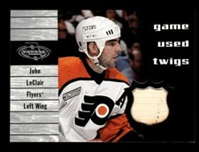 2000-01 Upper Deck Heroes #T-JL John LeClair Game-Used Twigs