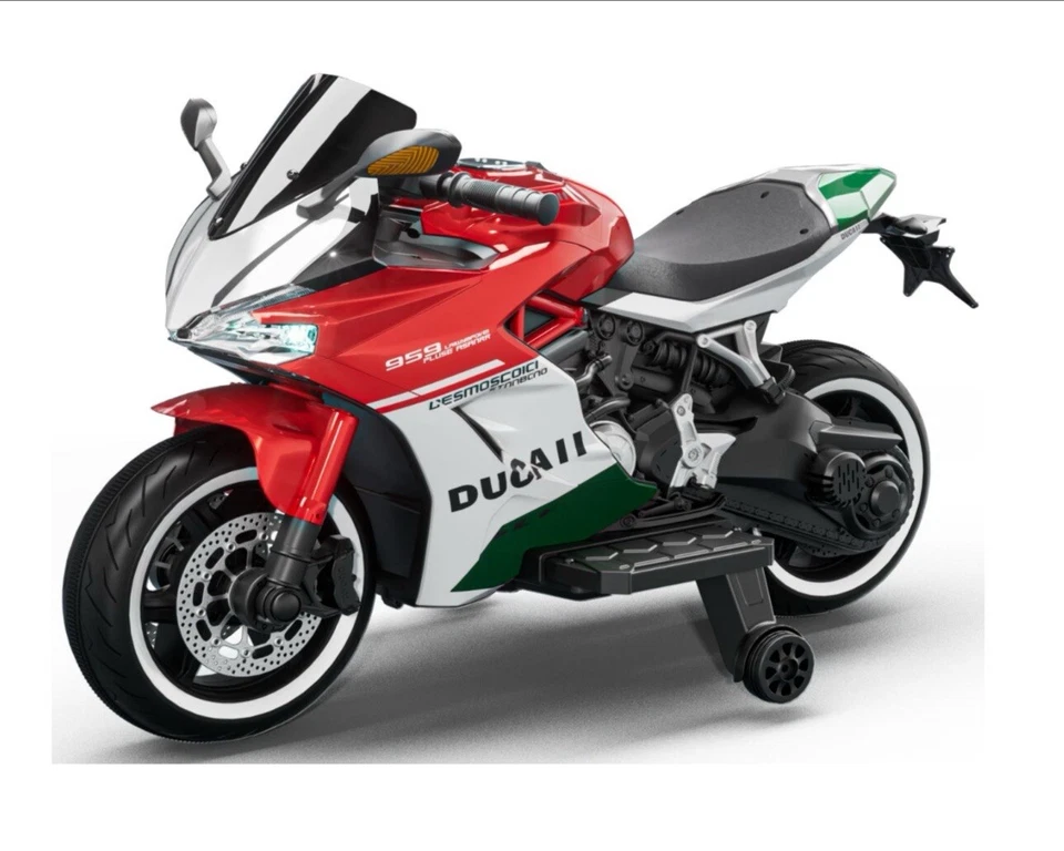 Kids 12V Ducati 1299 Panigale Electric Ride-On Motorbike with Lights & Music - Image 3 of 4