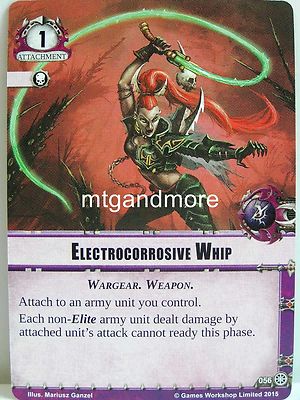 Warhammer 40000 Conquest LCG - Electrocorrosive Whip  #056 - Slash and Burn