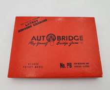 Auto Bridge Play Yourself game No. PB Deluxe Pocket Model Antique 1950's Vintage