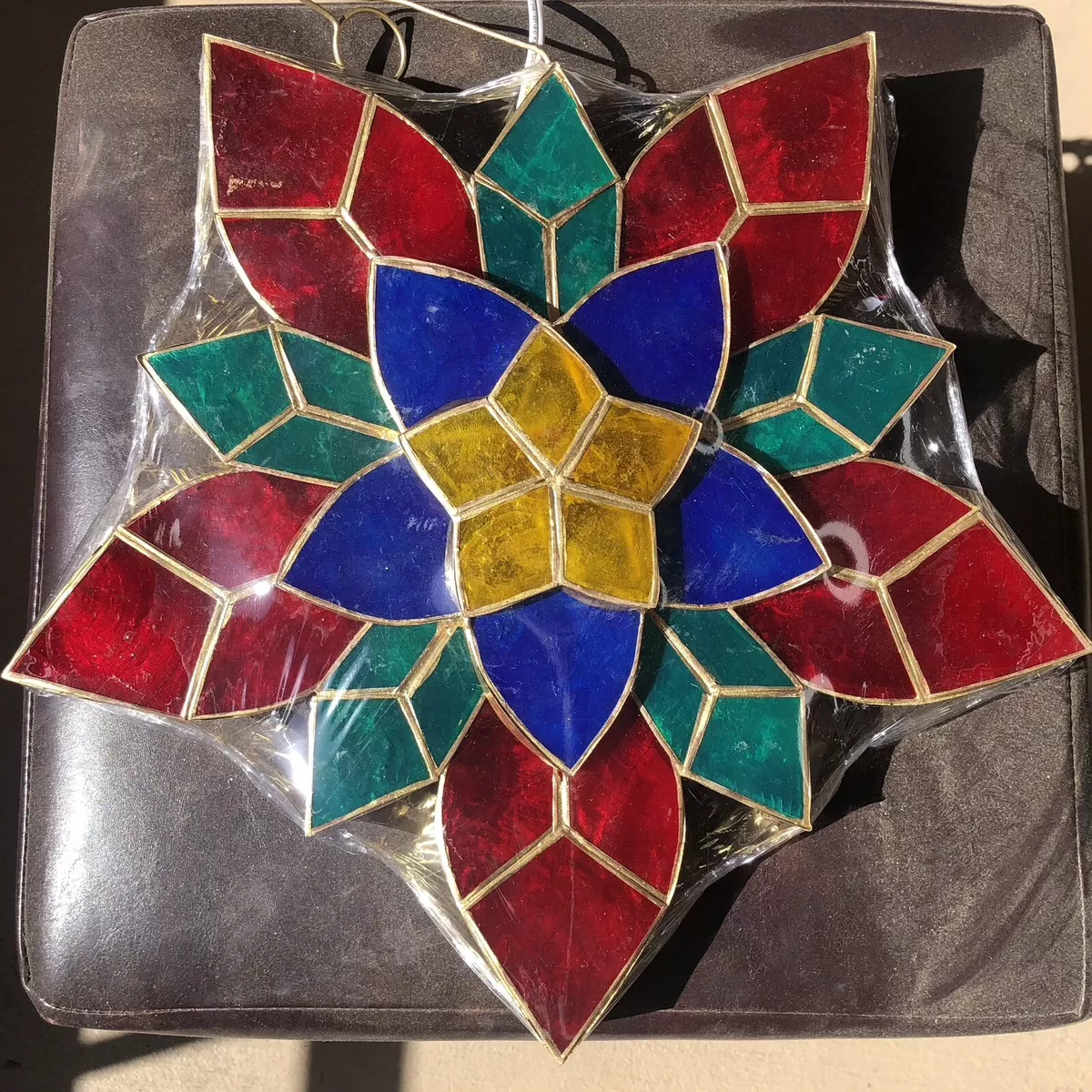 Capiz shell Parol 13 inches Star Lantern Multi Colored Christmas Philippines