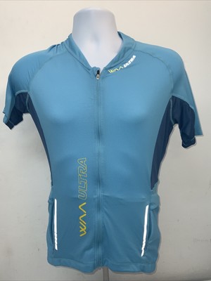 Cycling Jersey Top Short Sleeve Full Zip Size Large