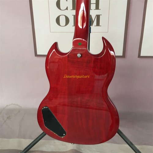 Guitarra Eléctrica Personalizada Sg Jr Junior '62 De Colección Rojo Cereza Cuerpo Caoba P90 - Imagen 4 de 5