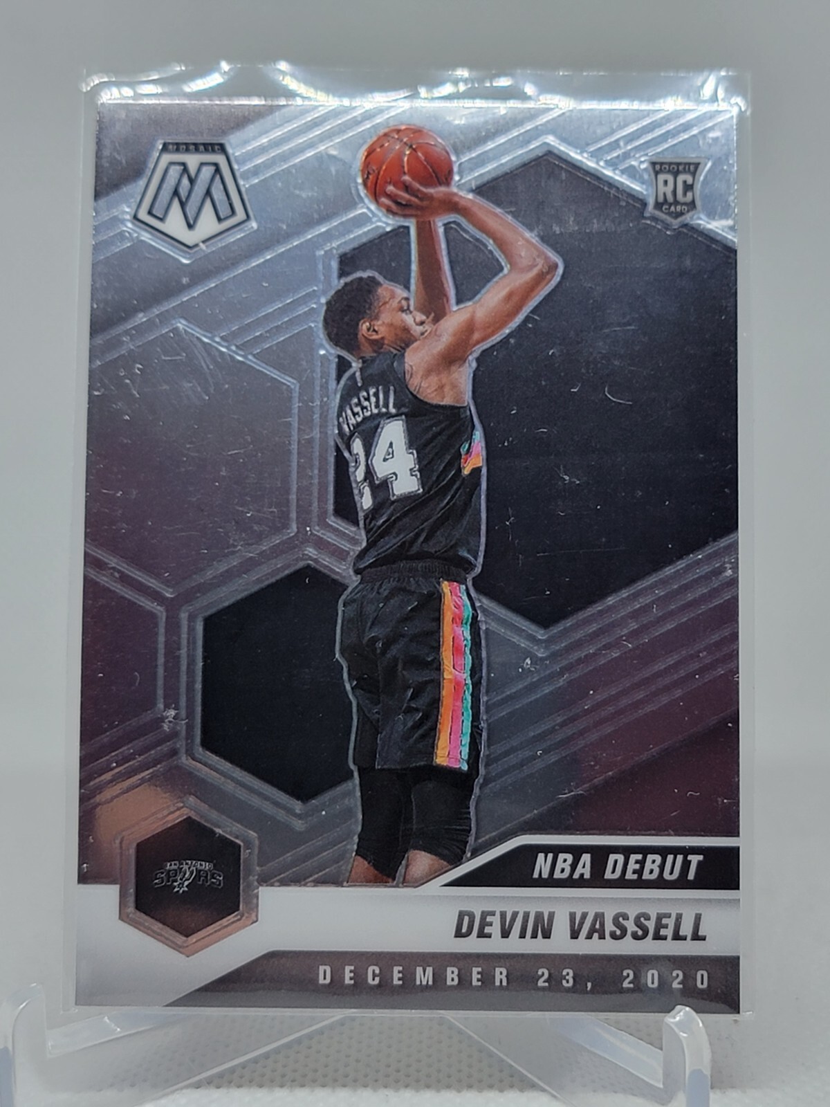 2020-21 Panini Mosaic Devin Vassell NBA Debut RC #278 San Antonio Spurs D9F