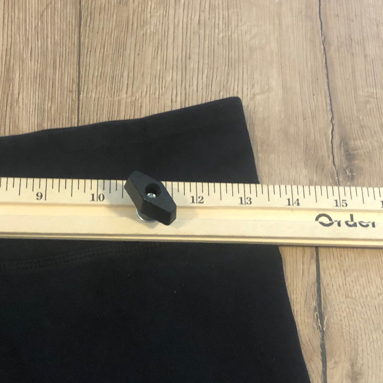 FILA Leggings Donna Nero Esercizio Attivo Logo Capris ~ Taglia M Medium