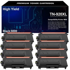 8PK TN920 Toner Compatible With Brother TN920 XL MFC-L6915DW EX915DW HL-L6415DW