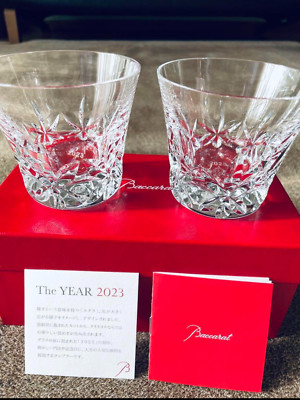 Baccarat 2023 Year Tumbler eclat pair Rock glass with Box