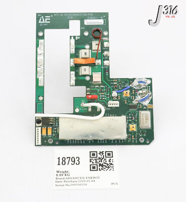 オーダー 18793 ADVANCED ENERGY PCB, RFG 3K INTERCONNECT CE 2305211-B | eBay