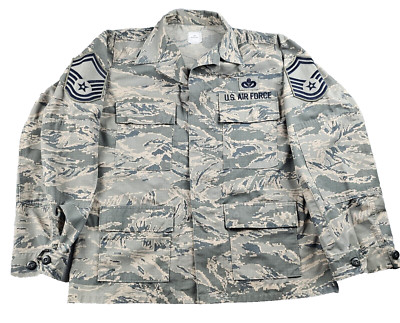 US Air Force USAF Issue Tiger Stripe Camouflage Utility Coat Jacket 40R