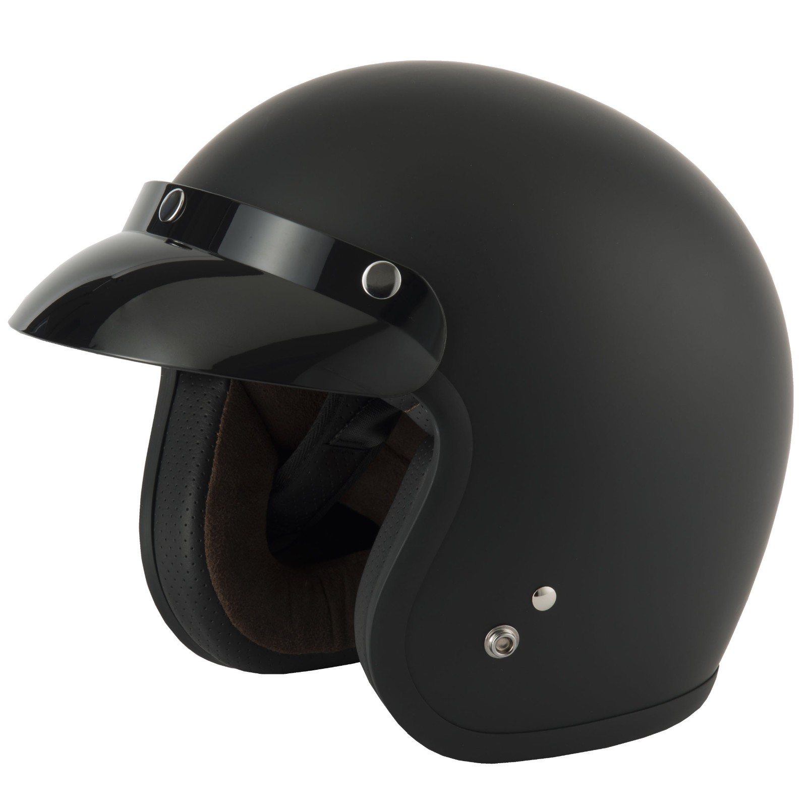 Vcan V541 Slim Fit Open Face Drop Down Visiera Solare Scooter Casco Moto Opaco