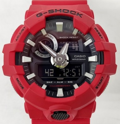 Casio G-Shock GA-700 5522 Analog-Digital Kombiuhr - Rot