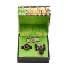 Beetlejuice 2 Beetlejuice and Ex-Wife Delores Ring Set Limited Edition Replica