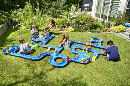Aquaplay Starter Set, 21-Piece Water Table Set, Outdoor Garden Toy for Ages 3+ - Picture 9 of 10