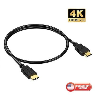 Short HDMI Cable 2FT Slim 4K HDMI 2.0 for TV Laptop Monitor Camera PC Monitor