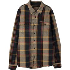 Used Orvis long-sleeved heavy flannel check shirt men's size L approx.