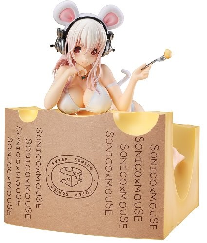 SUPER SONICO Super Sonico Mouse Versión Escala 1/7 PVC Figura Pintada Japón