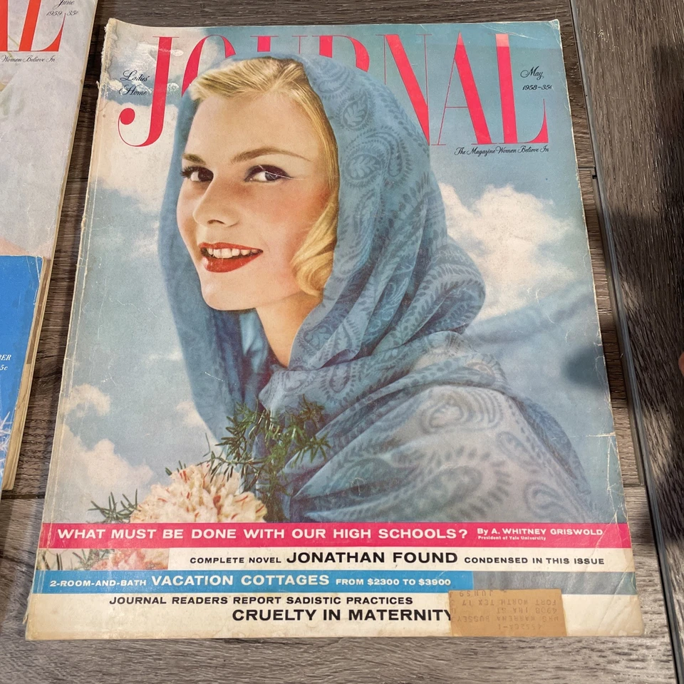 Lot Of 7 Ladies Home Journal Magazines: 5 1950’s, 2 1960’s - Image 4 of 4