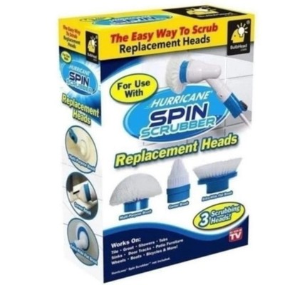 JML Hurricane Spin Scrubber 3x Ersatzköpfe Akku Schrubber NEU