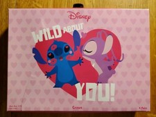 Lilo  Stitch Fuzzy Crew Socks Women's 4Pck Valentine's Day Gift Set Size 4-10