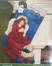 c2014 Bucilla 86483 Felt Stocking Kit Guardian Angel 16  